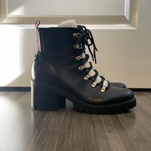 Heeled combat boots